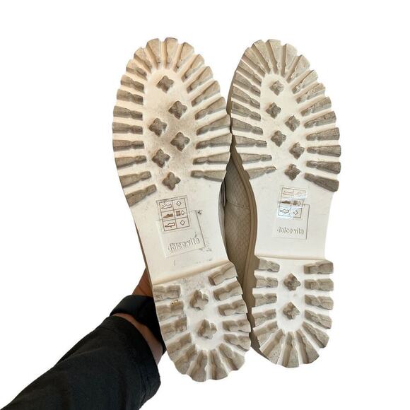 Dolce Vita Abbott Ivory Snakeskin Print Loafers Size 9.5 Runs Large (10) - Picture 6 of 10